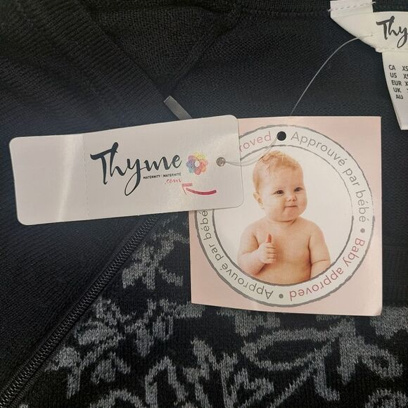 NWT Womans Thyme Maternity/Nursing Sweater Dress sz XS - Picture 9 of 14